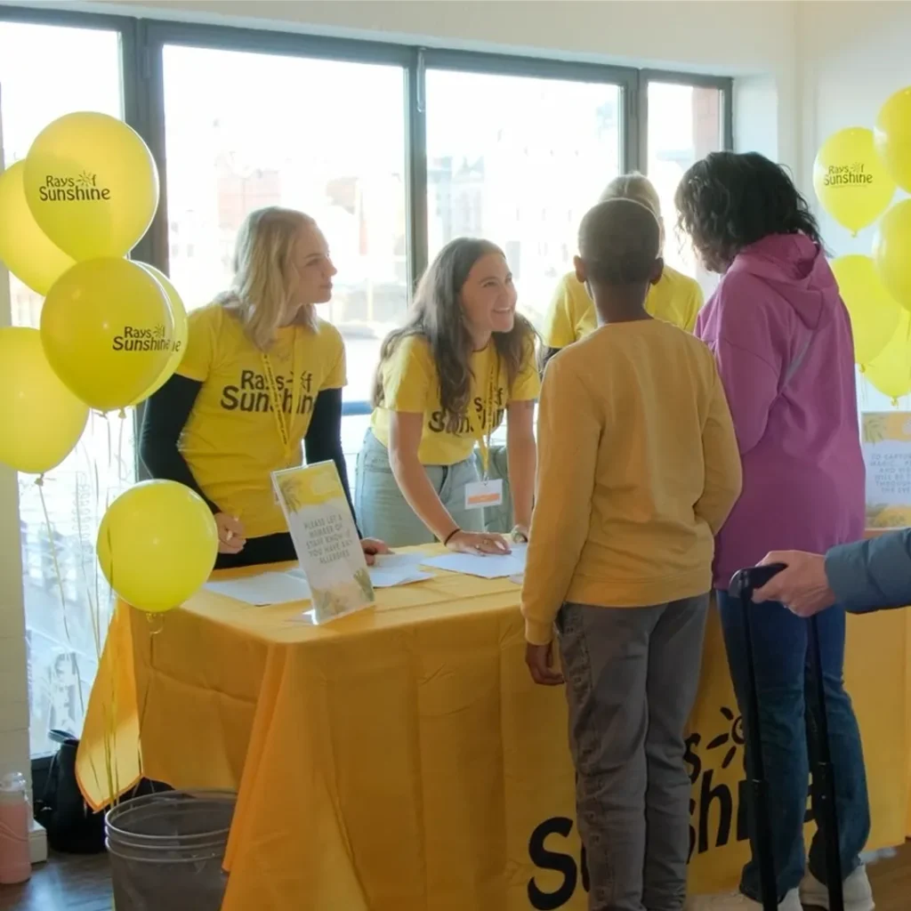 Rays of Sunshine charity at event